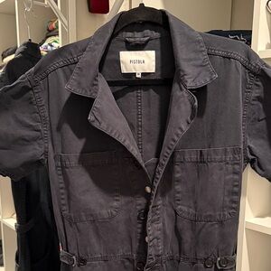 Pistola charcoal Button-Up Grover Jumpsuit